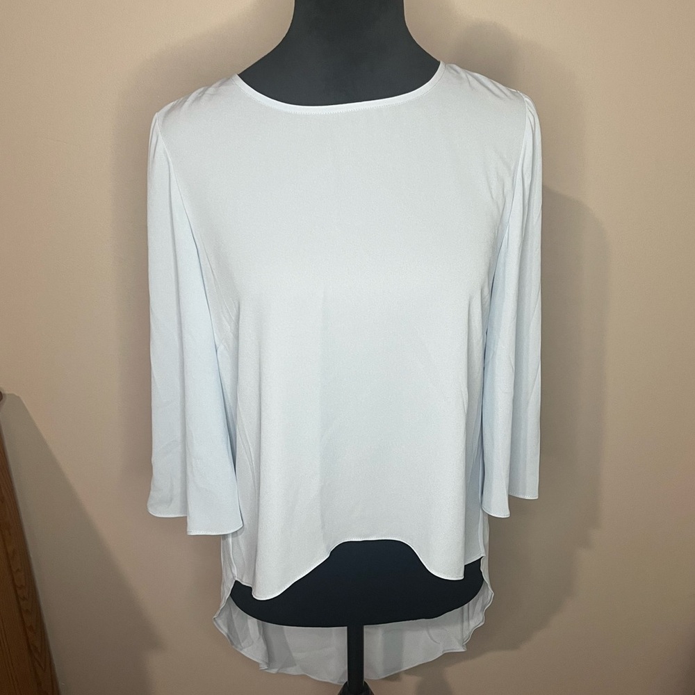 BCBGMaxAzira Powder Blue Blouse